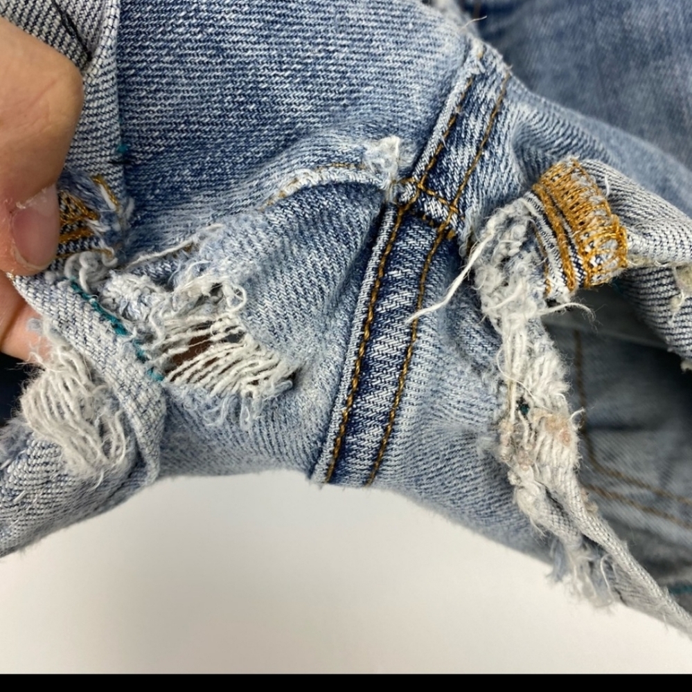 7 For All Mankind | Distressed Jean shorts 31